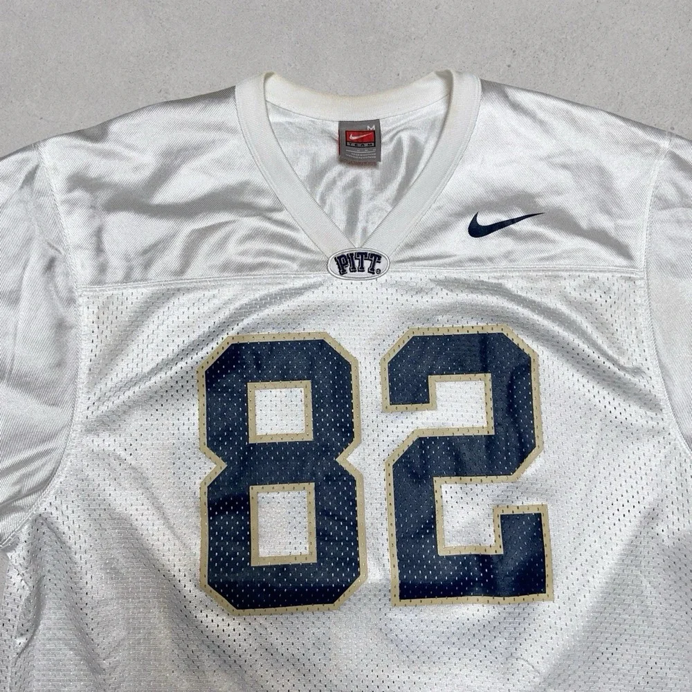Vintage Nike Team Pitt Panthers Football Jersey #82 Team Authentic Men's M
